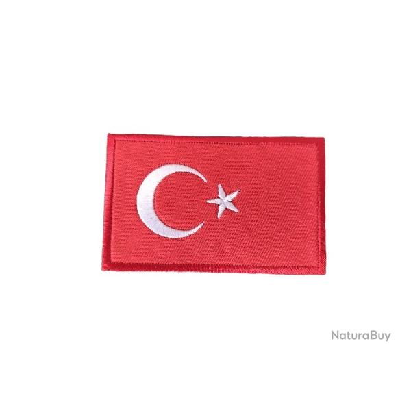 Patch Drapeau - Turquie - velcro - Livraison gratuite