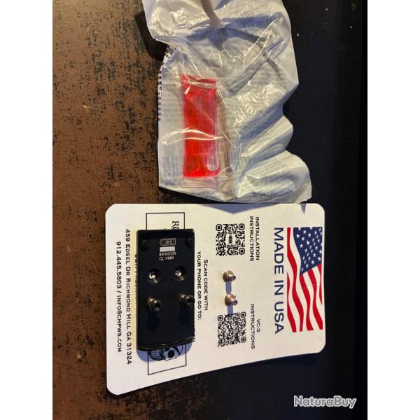 Plaquette optique Mos Glock - Vortex Venom Docter et Noblex de marque C H Precision