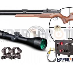 Pack Snowpeak M25W Wood PCP - carabine à plomb calibre 5.5 mm 19.9 J