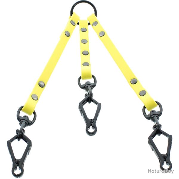 CANIHUNT ACCOUPLE HUNTER 3 CHIENS SANGLE PLATE