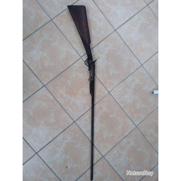 Carabine de voyage/braconnier, 12 mm � cl� serpentine, chien ext�rieur cat�gorie D