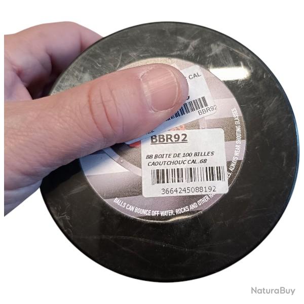 BILLE caoutchouc BOITE DE 100 CALIBRE 68 POUR HDS