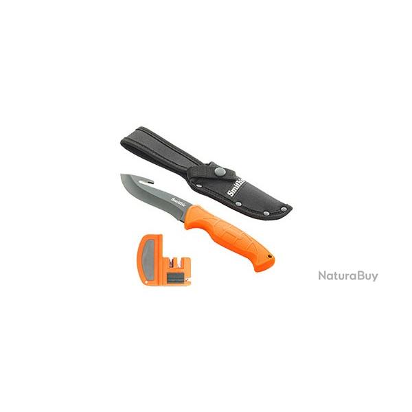 EdgeSport Combo - Skinner + Aff�teur manuel Smith's Deluxe - Lame fixe 102mm - Etui Cordura
