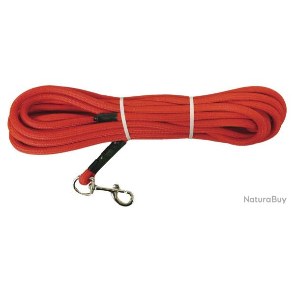 Longe tubulaire HB dog textile orange 10M �10mm