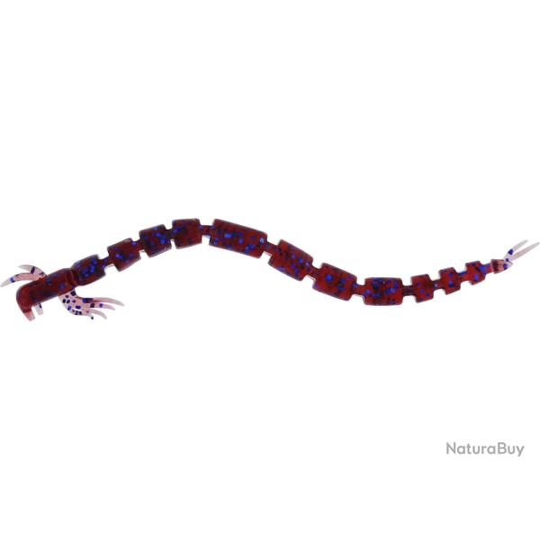 Leurre Souple Westin BloodTeez Worm 5,5cm 5,5cm 0,5g par 8 Indigo UV Red