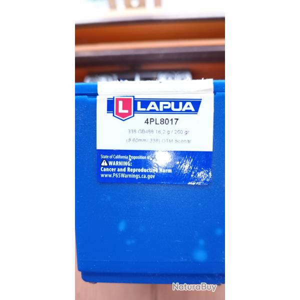 Ogives 338 Lapua Magnum OTM Scenar