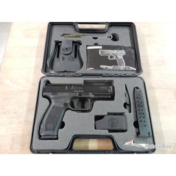 PISTOLET CANIK TP9 SF NOIR CAL 9X19 + MALLETTE D'ORIGINE OCCASION PARFAIT ETAT