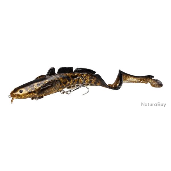 3D Burbot Shallow 25Cm 70G Slow Sink Gold Burbot Uv