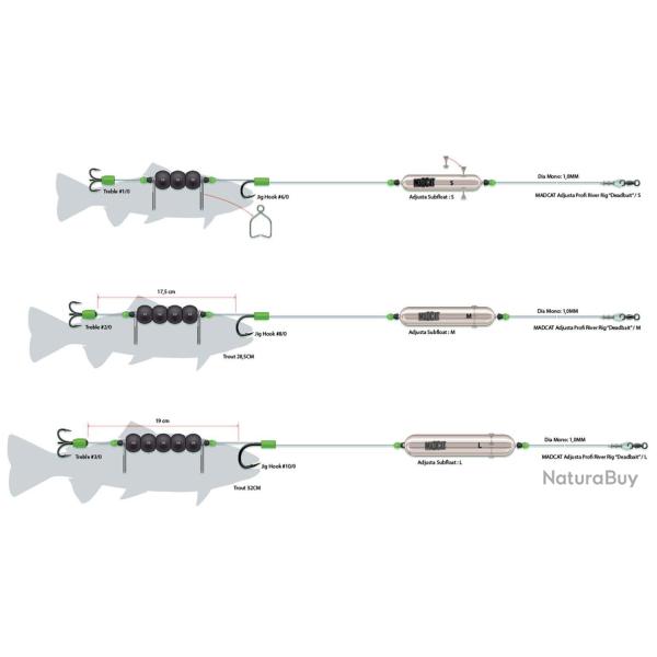 Adj. Profi Rr Db 180Cm 1.00Mm 3/0 10/0