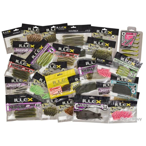 Pack Promo 30 Leurres Souples Pm Illex