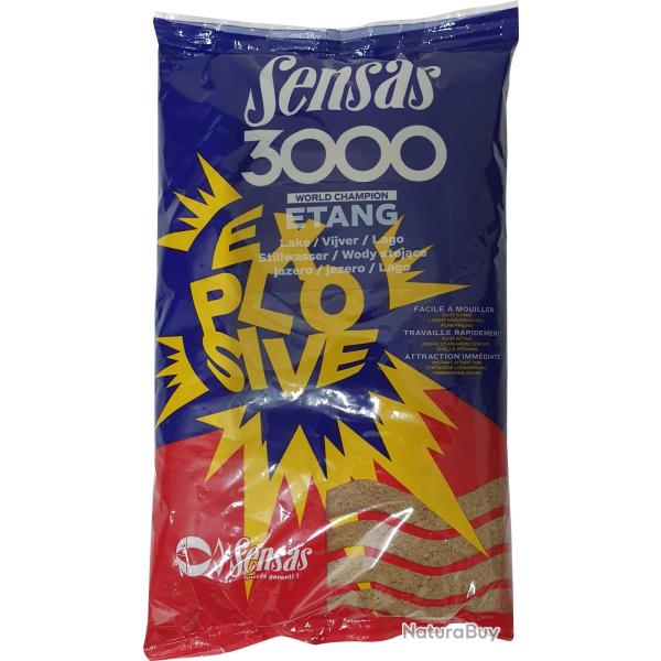 Amorce Sensas 3000 Explosive Etang 1Kg