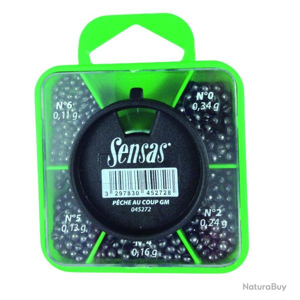 Boite Sensas Plombs "Peche Au Coup" (6 A 0)