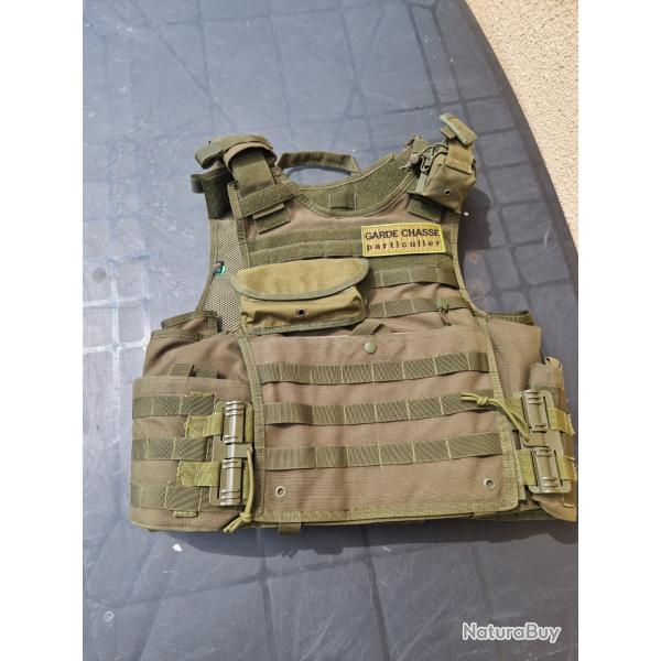Gilet tactique garde chasse