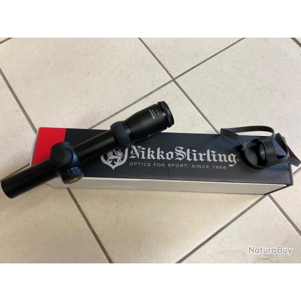 Vends lunette de battue NIKKO STIRLING Diamond 1-4x24 r�ticule lumineux