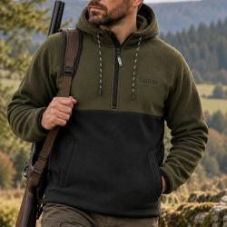 Veste polaire Game Alpine Kaki Noir