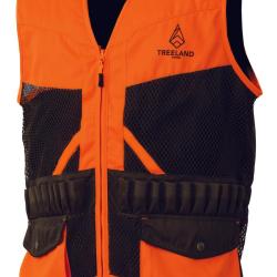 Gilet de chasse Treeland en maille Orange