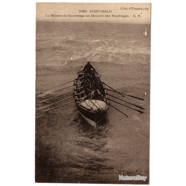 CPA -Cote d'�meraude -SAINT-MALO -Le Bateaux de Sauvetage au Secours des Naufrage N�1654