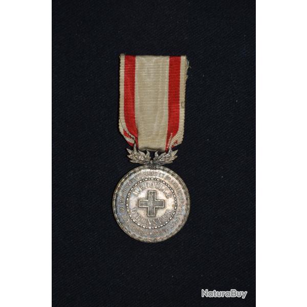 MEDAILLE D'HONNEUR CROIX ROUGE-INFIRMIERS & BRANCARDIERS DU BAS RHIN-ALSACE 1870/1871