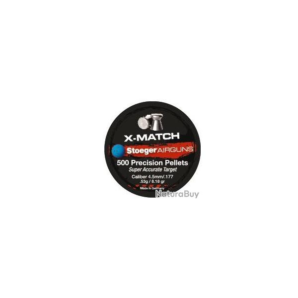 Plombs STOEGER x-match cal.4.5 par 1500 (3 boites)