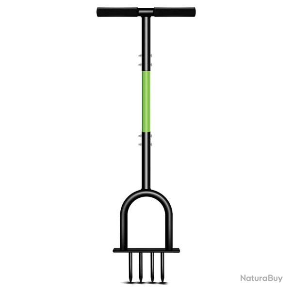 Outil de jardinage 4 en 1 acier 98 x 30 x 6 cm
