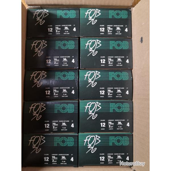 Carton de 250 cartouches FOB 36 BJ