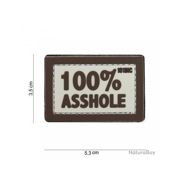 Patch 3D PVC 100% Asshole (101 Inc) Marron