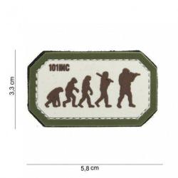 Patch 3D PVC Airsoft Evolution (101 Inc) D&eacute;sert
