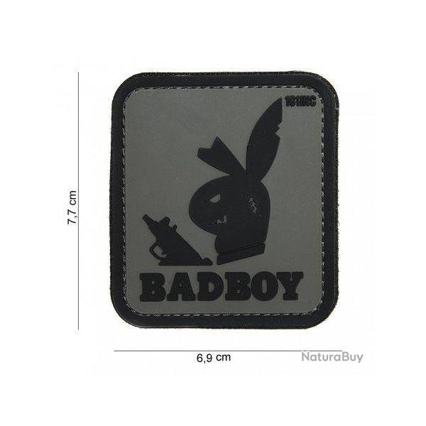 Patch 3D PVC Bad Boy (101 Inc) Wolf Grey