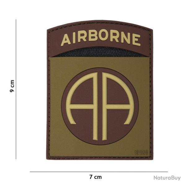 Patch 3D PVC Airborne AA (101 Inc) Marron
