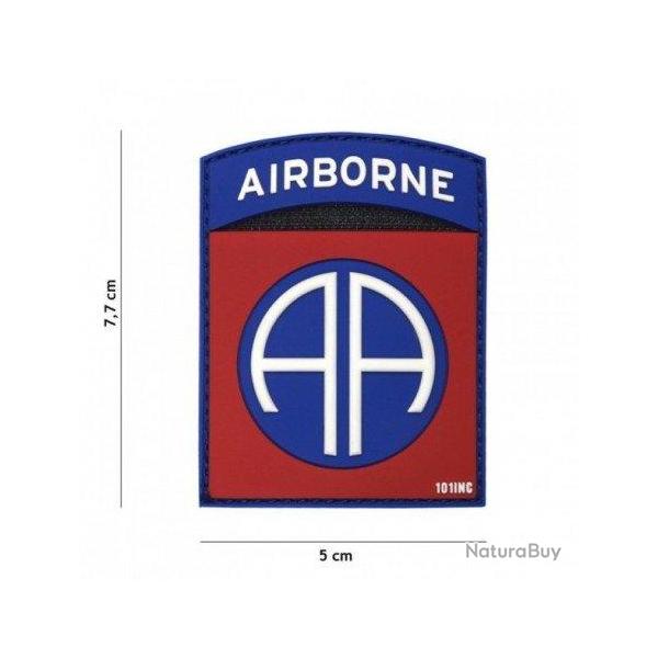 Patch 3D PVC Airborne AA (101 Inc) Rouge