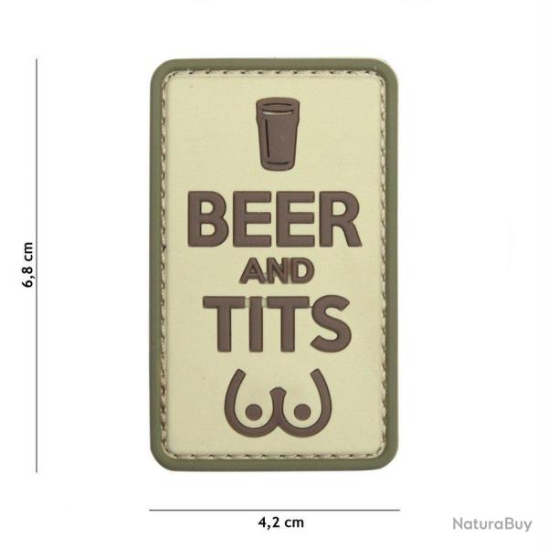 Patch 3D PVC Beer and Tits (101 Inc) Coyote