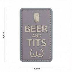 Patch 3D PVC Beer and Tits (101 Inc) Multicam