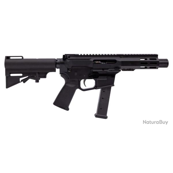 Carabine PSA Gen4 4" 9mm 1/10 GX 5" Lightweight Hex M-Lok MOE EPT HAR-15 Pistol, Black