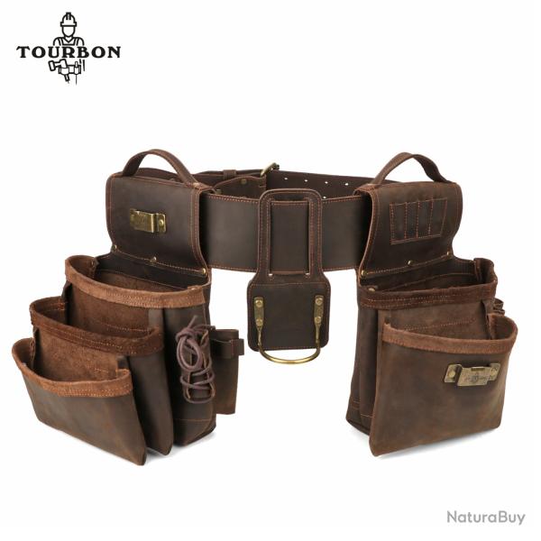 Tourbon-Sacs � outils en cuir avec poign�es de ceinture r�glables- LIVRAISON GRATUITE !!