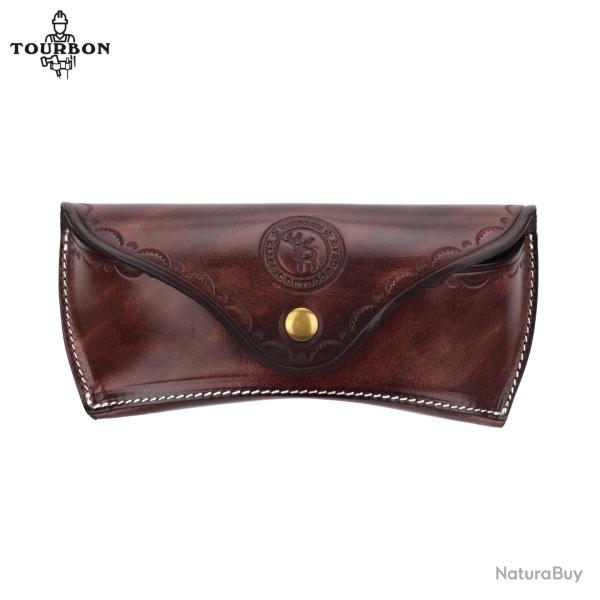 Tourbon optics-�tui � lunettes en cuir v�ritable robuste  LIVRAISON GRATUITE !!