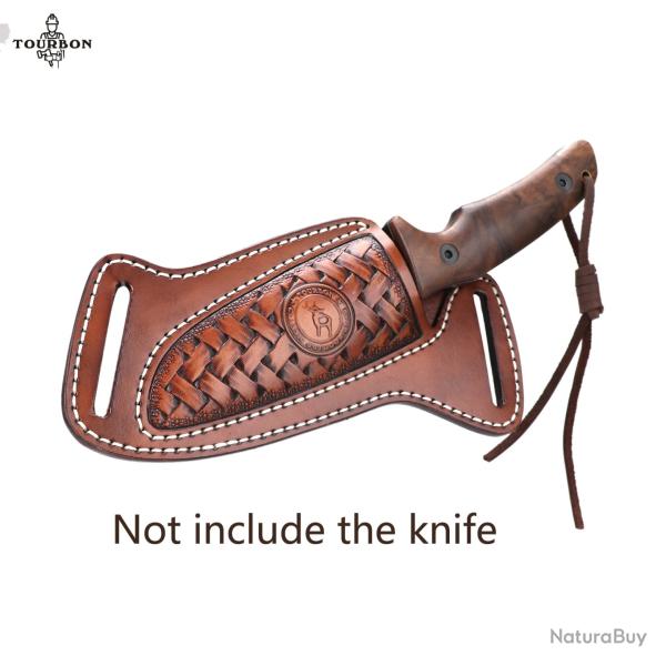 Tourbon-Outil de gaine de couteau en cuir, poudres � lame, couteau pliant LIVRAISON GRATUITE !!