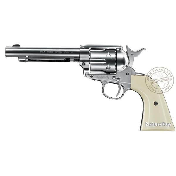 Revolver 4,5 mm CO2 UMAREX Colt Single Action Army 45 - Canon 5,5" - Plombs Nickel