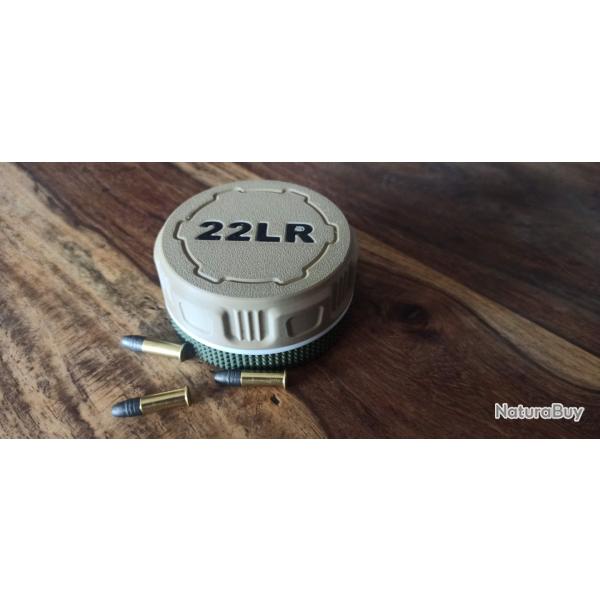 Bote  munitions 22lr couleur militaire kaki beige noir et blanc. Feinwerkbau CZ Tikka Rossi Geco