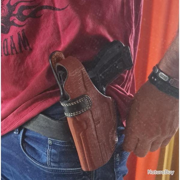Holster cuir pour Glock
