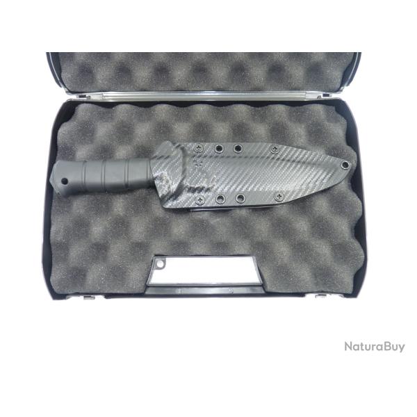 Couteau Wildsteer Wing Tactic GIGN Etui kydex carbone