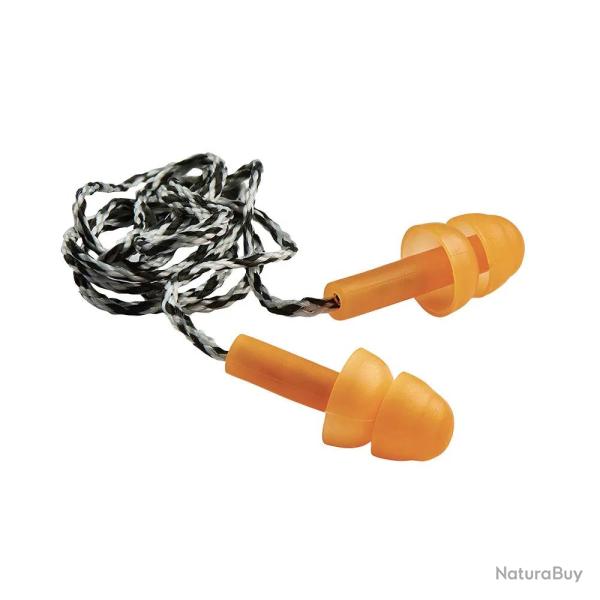 Bouchons anti bruit niveaux sonores �lev�s avec cordon orange