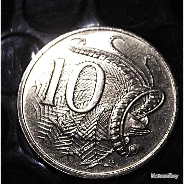 Australie  piece de  10 cents  superbe 2003 Elizabeth II "oiseau lire"