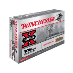 MUNITIONS WINCHESTER 308 WIN 180GR POWER POINT X20