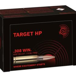 MUNITIONS GECO 308 WIN TARGET HP 168GR X50