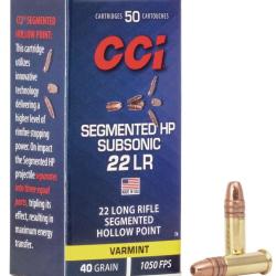 Munition CCI Segmented HP Subsonic 22lr x50