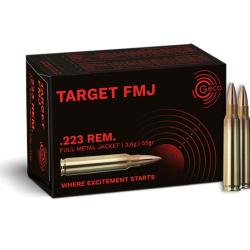 MUNITIONS GECO 223REM TARGET FMJ 55GR X50