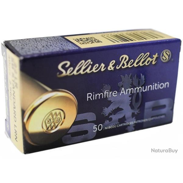 MUNITIONS SELLIER BELLOT 22LR STANDARD LRN 40GR X50