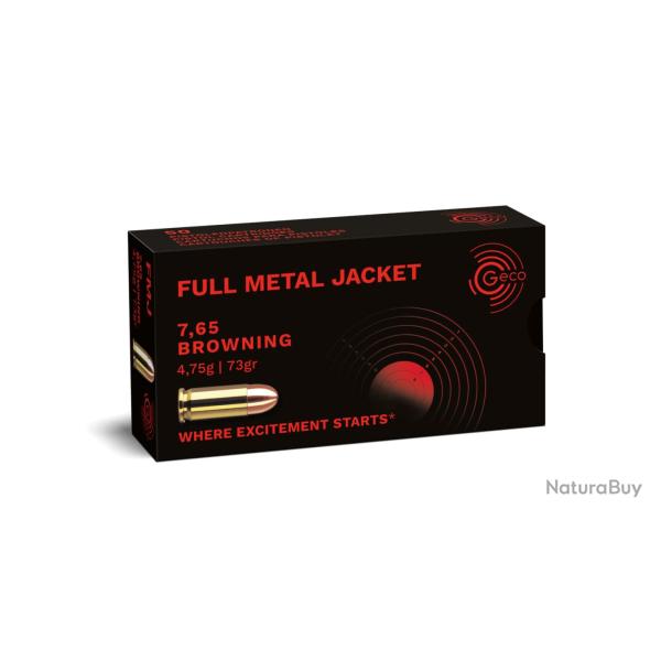 MUNITIONS GECO 7.65 BROWNING FMJ X50