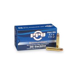 MUNITION PARTIZAN PPU 30 M1 110GR FMJ RN X50