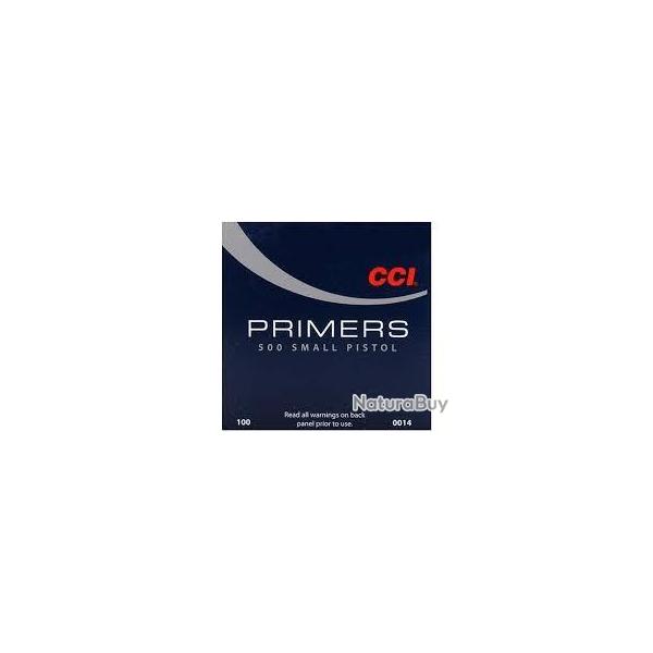 AMORCE CCI STANDARD SMALL PISTOL N500 X100